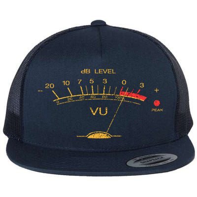 Volume Vu Meter Vintage Audio Engineer Recording Flatbill Hat