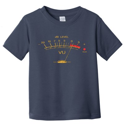 Volume Vu Meter Vintage Audio Engineer Recording Toddler T-Shirt