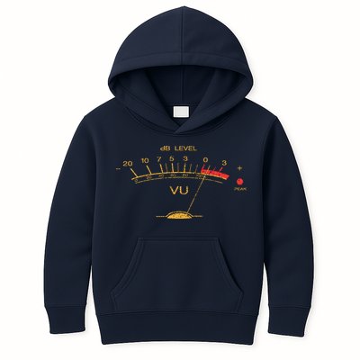 Volume Vu Meter Vintage Audio Engineer Recording Kids Hoodie