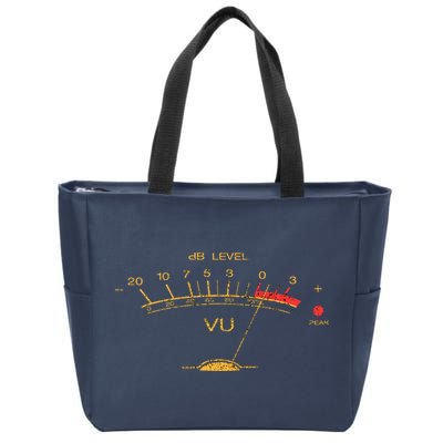 Volume Vu Meter Vintage Audio Engineer Recording Zip Tote Bag