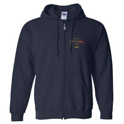 Volume Vu Meter Vintage Audio Engineer Recording Full Zip Hoodie