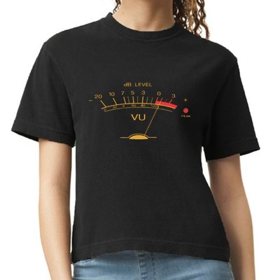 Volume VU Meter Vintage Audio Engineer Recording Studio Comfort Colors Boxy T-Shirt