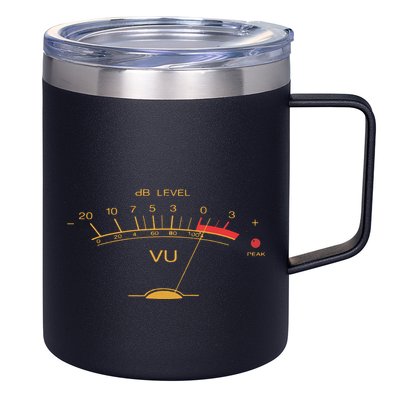 Volume VU Meter Vintage Audio Engineer Recording Studio 12oz Stainless Steel Coffee Mug