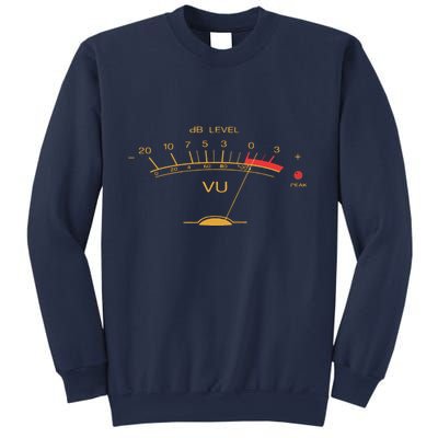 Volume VU Meter Vintage Audio Engineer Recording Studio Sweatshirt