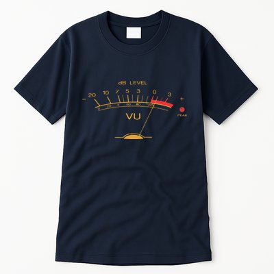 Volume VU Meter Vintage Audio Engineer Recording Studio Tall T-Shirt