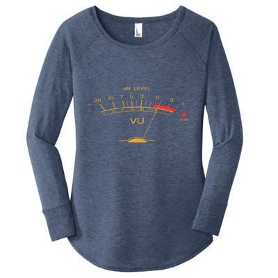 Volume VU Meter Vintage Audio Engineer Recording Studio Women's Perfect Tri Tunic Long Sleeve Shirt