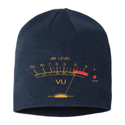 Volume VU Meter Vintage Audio Engineer Recording Studio Sustainable Beanie