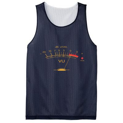 Volume VU Meter Vintage Audio Engineer Recording Studio Mesh Reversible Basketball Jersey Tank