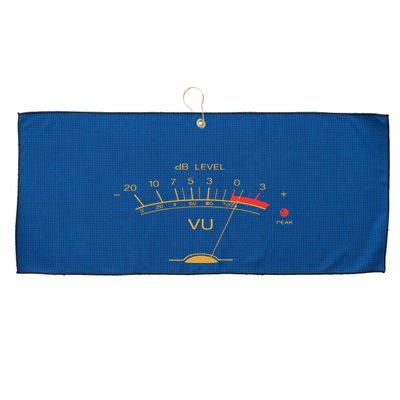 Volume VU Meter Vintage Audio Engineer Recording Studio Large Microfiber Waffle Golf Towel