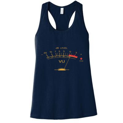 Volume VU Meter Vintage Audio Engineer Recording Studio Womens Tank Top