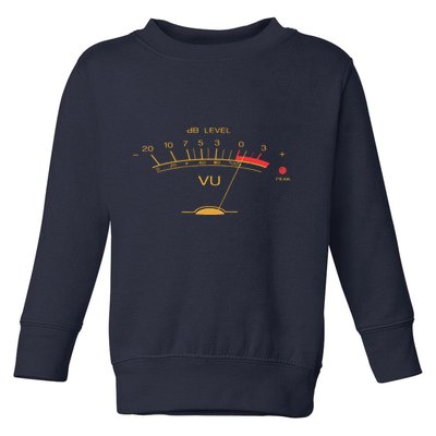 Volume VU Meter Vintage Audio Engineer Recording Studio Toddler Sweatshirt