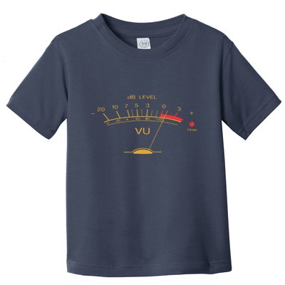 Volume VU Meter Vintage Audio Engineer Recording Studio Toddler T-Shirt