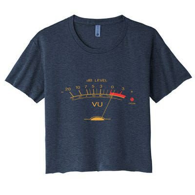 Volume VU Meter Vintage Audio Engineer Recording Studio Crop Top