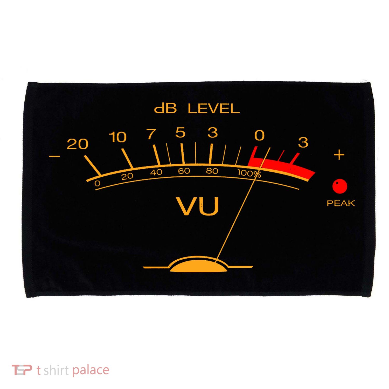 Volume Vu Meter Audio Engineer Recording Studio Gear Head Musician Guitar Microfiber Hand Towel