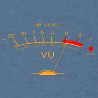 Volume Vu Meter Audio Engineer Recording Studio Gear Head Musician Guitar Garment-Dyed Sweatshirt