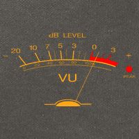 Volume Vu Meter Audio Engineer Recording Studio Gear Head Musician Guitar Cotton Canvas Backpack