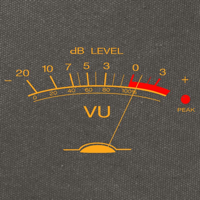 Volume Vu Meter Audio Engineer Recording Studio Gear Head Musician Guitar Cotton Canvas Backpack