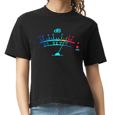 Volume VU Meter Vintage Audio Engineer Recording Comfort Colors Boxy T-Shirt