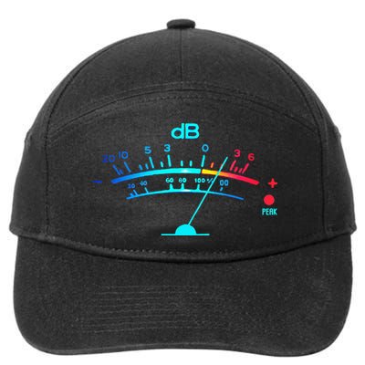 Volume VU Meter Vintage Audio Engineer Recording 7-Panel Snapback Hat