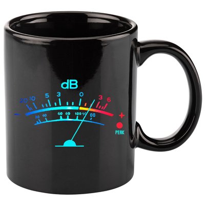 Volume VU Meter Vintage Audio Engineer Recording 11oz C Handle Ceramic Mug
