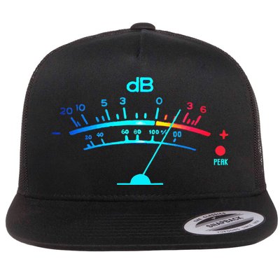 Volume VU Meter Vintage Audio Engineer Recording Flatbill Hat