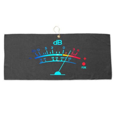 Volume VU Meter Vintage Audio Engineer Recording Large Microfiber Waffle Golf Towel