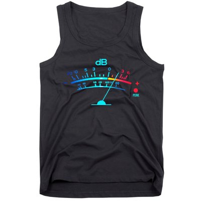 Volume VU Meter Vintage Audio Engineer Recording Tank Top