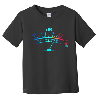 Volume VU Meter Vintage Audio Engineer Recording Toddler T-Shirt