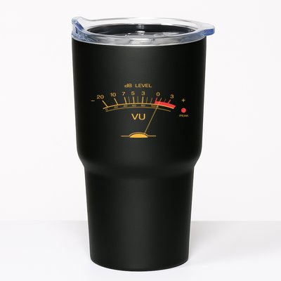 Volume Vu Meter Vintage Audio Engineer Recording Studio Gear Head Musician Guita Tumbler