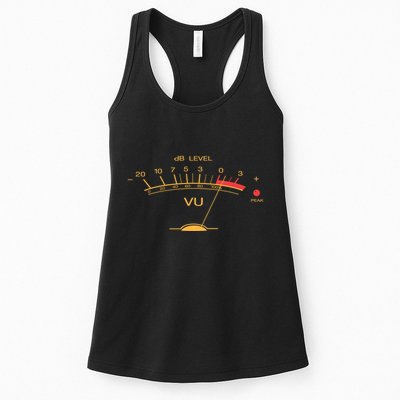 Volume Vu Meter Vintage Audio Engineer Recording Studio Gear Head Musician Guita Womens Tank Top