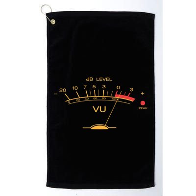 Volume Vu Meter Vintage Audio Engineer Recording Studio Gear Head Musician Guita Golf Towel