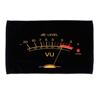 Volume Vu Meter Vintage Audio Engineer Recording Studio Gear Head Musician Guita Microfiber Hand Towel