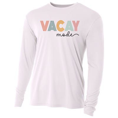 Vintage Vacay Mode For Camping Family Vacations Cooling Performance Long Sleeve Crew