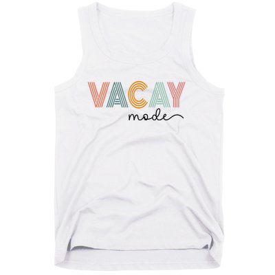 Vintage Vacay Mode For Camping Family Vacations Tank Top