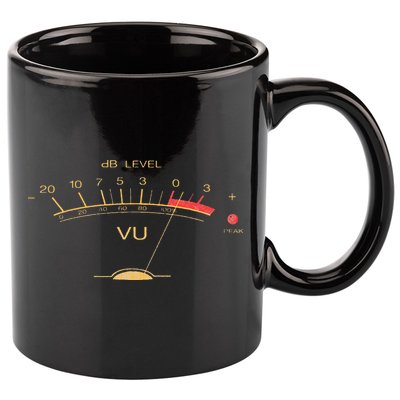 Volume VU Meter Vintage Audio Engineer Recording Studio 11oz C Handle Ceramic Mug