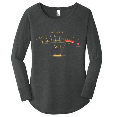 Volume VU Meter Vintage Audio Engineer Recording Studio Women's Perfect Tri Tunic Long Sleeve Shirt