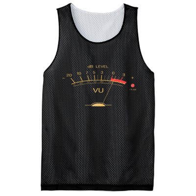 Volume VU Meter Vintage Audio Engineer Recording Studio Mesh Reversible Basketball Jersey Tank