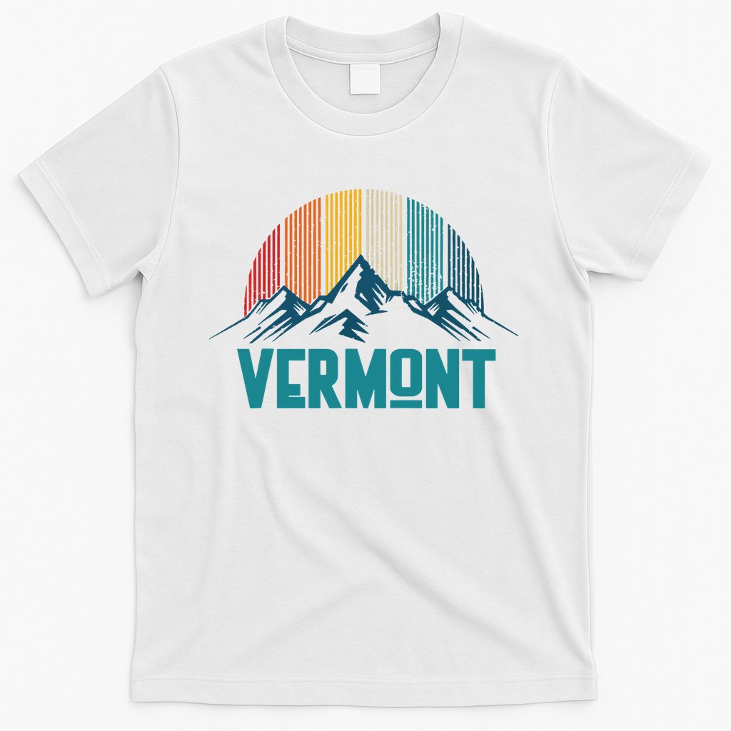 Vermont Vintage Mountains Nature Hiking Souvenir Gift T-Shirt