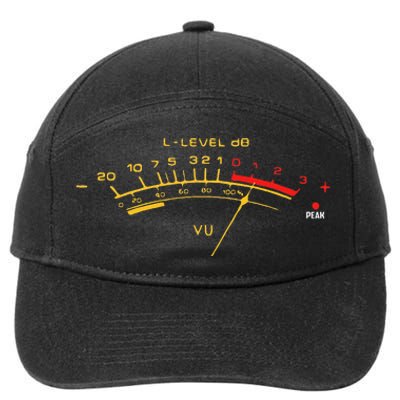 Volume Vu Meter Audio Engineer Recording Fan 7-Panel Snapback Hat