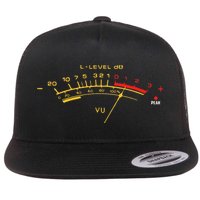 Volume Vu Meter Audio Engineer Recording Fan Flat Bill Trucker Hat