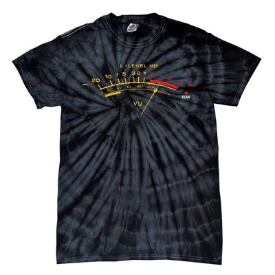 Volume Vu Meter Audio Engineer Recording Fan Tie-Dye T-Shirt