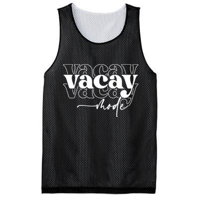 Vacay Vacation Mode On Mesh Reversible Basketball Jersey Tank
