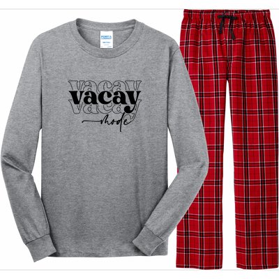 Vacay Vacation Mode On Long Sleeve Pajama Set