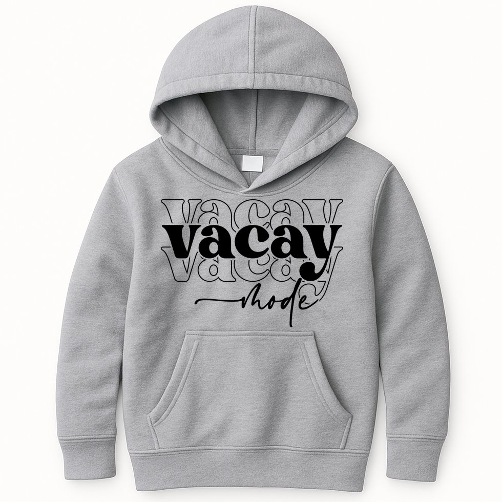 Vacay Vacation Mode On Kids Hoodie