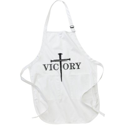 Vintage Victory Nails Cross Jesus Apron