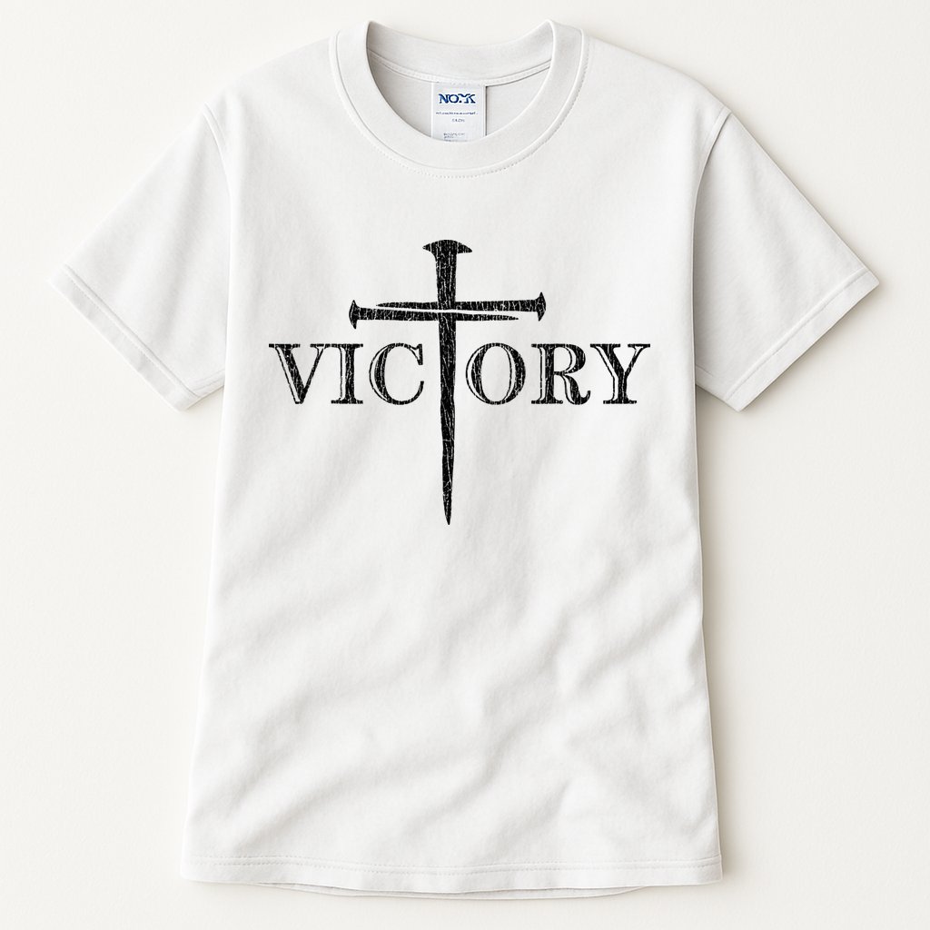 Vintage Victory Nails Cross Jesus Tall T-Shirt