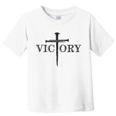 Vintage Victory Nails Cross Jesus Toddler T-Shirt