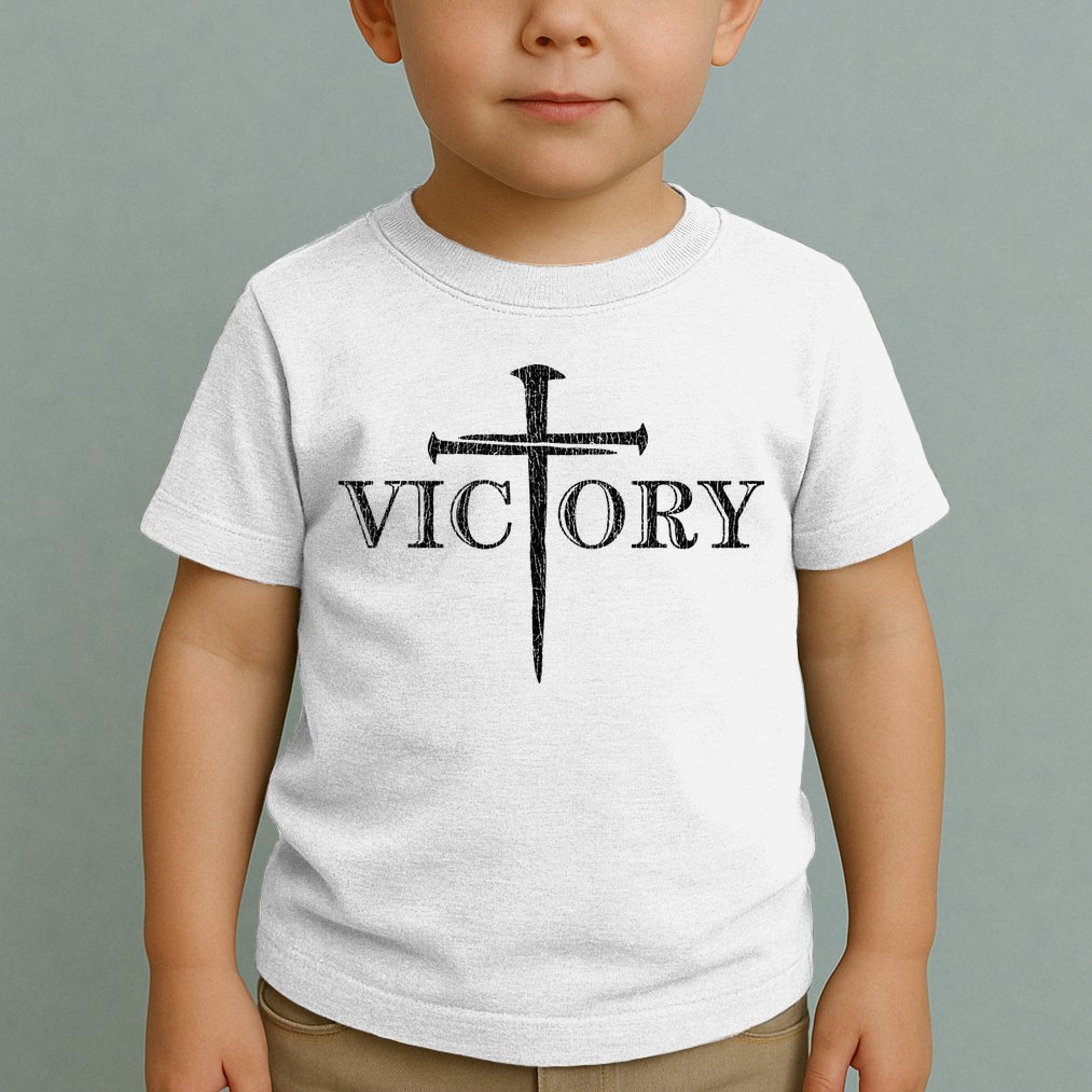 Vintage Victory Nails Cross Jesus Toddler T-Shirt