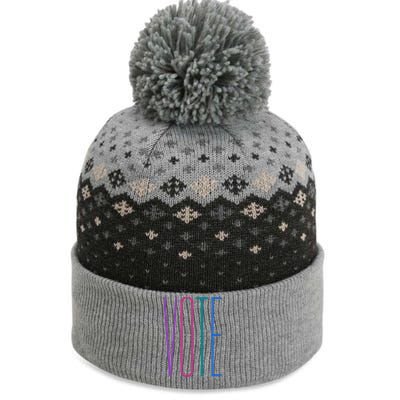 Vote The Baniff Cuffed Pom Beanie