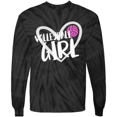 Volleyball  Tie-Dye Long Sleeve Shirt